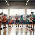 Youth basketball training session for ages 8-16 at Team Work Sports Academy